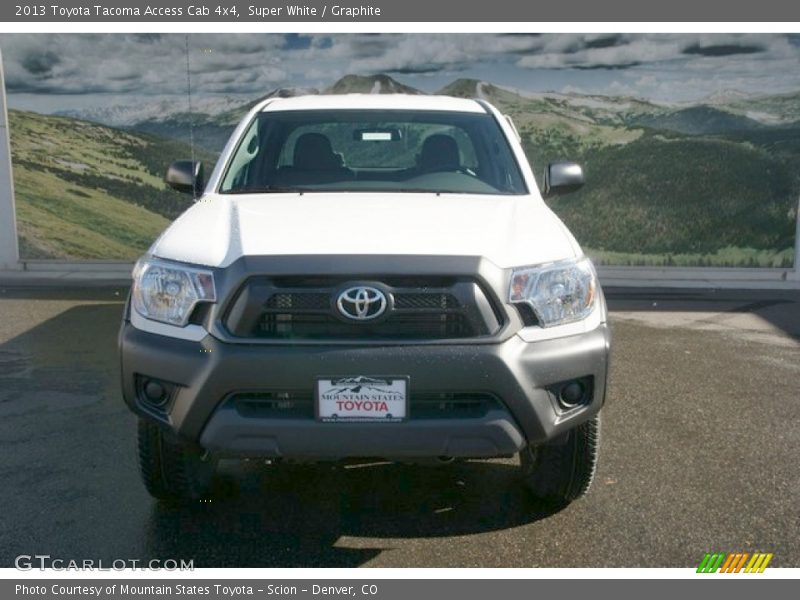 Super White / Graphite 2013 Toyota Tacoma Access Cab 4x4