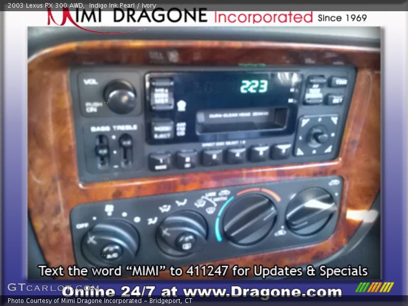 Indigo Ink Pearl / Ivory 2003 Lexus RX 300 AWD