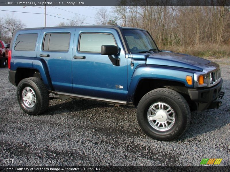 Superior Blue / Ebony Black 2006 Hummer H3