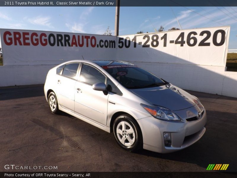 Classic Silver Metallic / Dark Gray 2011 Toyota Prius Hybrid III