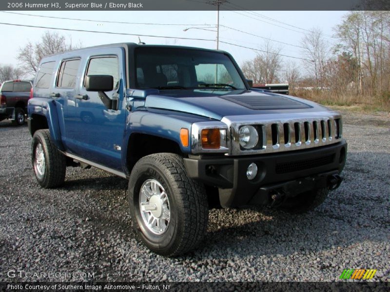 Superior Blue / Ebony Black 2006 Hummer H3