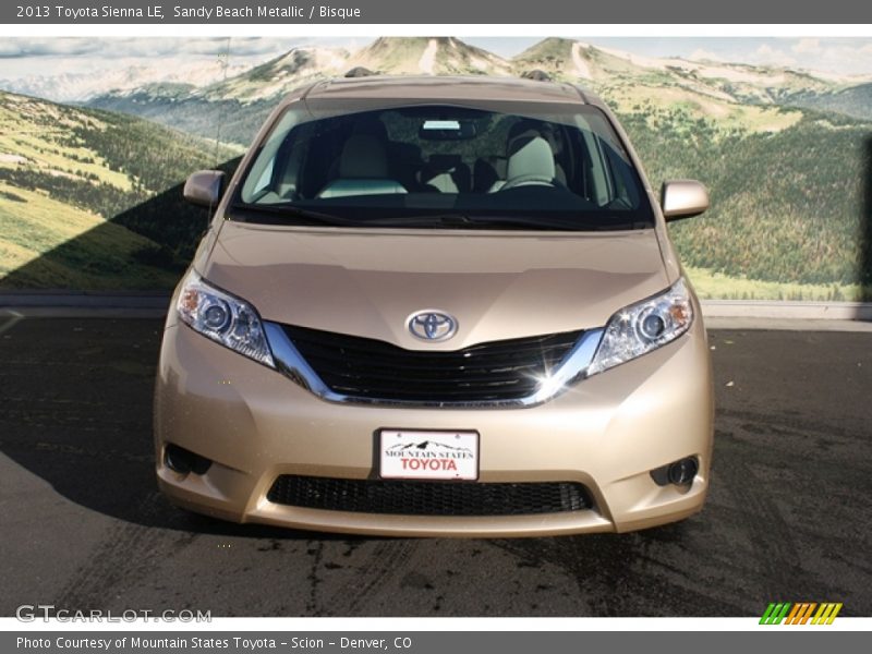 Sandy Beach Metallic / Bisque 2013 Toyota Sienna LE