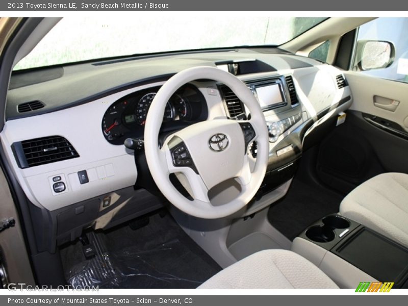 Sandy Beach Metallic / Bisque 2013 Toyota Sienna LE