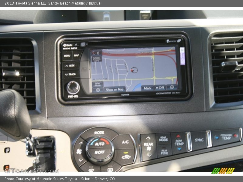 Sandy Beach Metallic / Bisque 2013 Toyota Sienna LE
