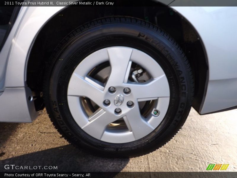 Classic Silver Metallic / Dark Gray 2011 Toyota Prius Hybrid III