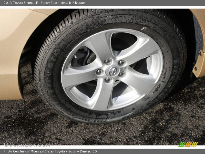 Sandy Beach Metallic / Bisque 2013 Toyota Sienna LE
