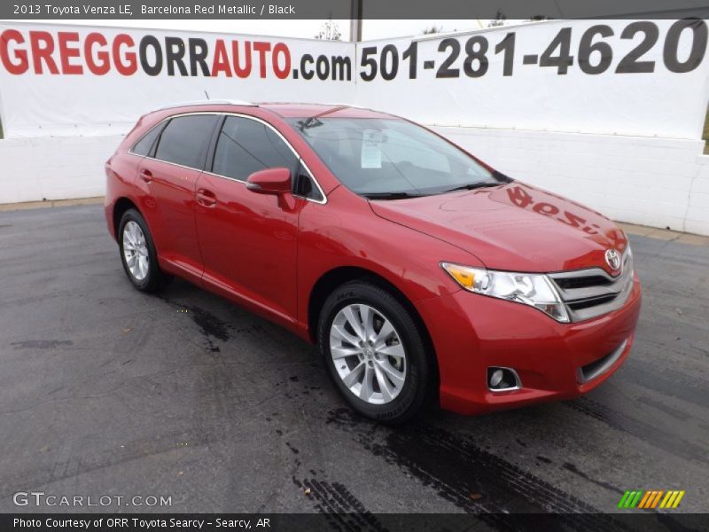 Barcelona Red Metallic / Black 2013 Toyota Venza LE