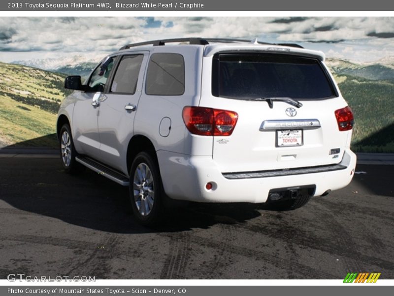 Blizzard White Pearl / Graphite 2013 Toyota Sequoia Platinum 4WD