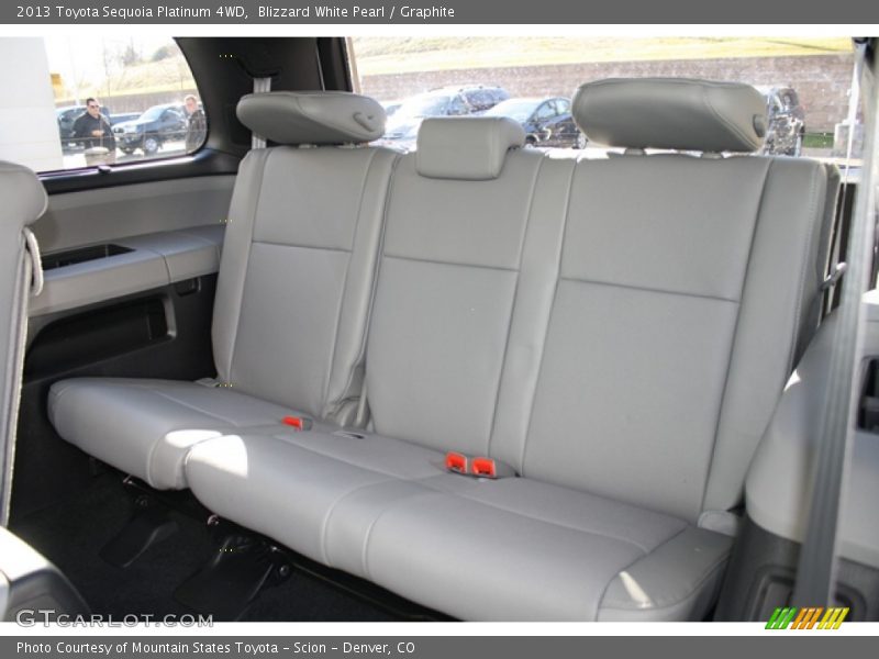 Blizzard White Pearl / Graphite 2013 Toyota Sequoia Platinum 4WD