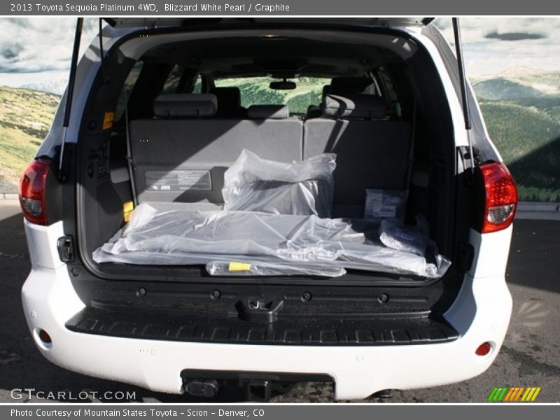 Blizzard White Pearl / Graphite 2013 Toyota Sequoia Platinum 4WD