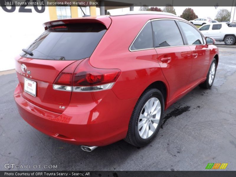 Barcelona Red Metallic / Black 2013 Toyota Venza LE