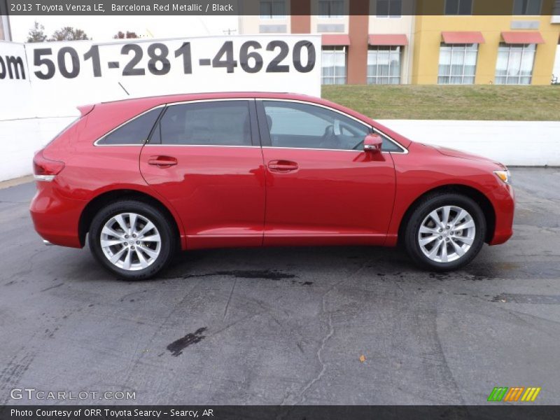 Barcelona Red Metallic / Black 2013 Toyota Venza LE