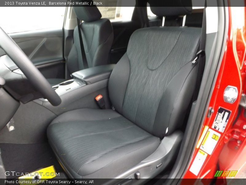 Front Seat of 2013 Venza LE