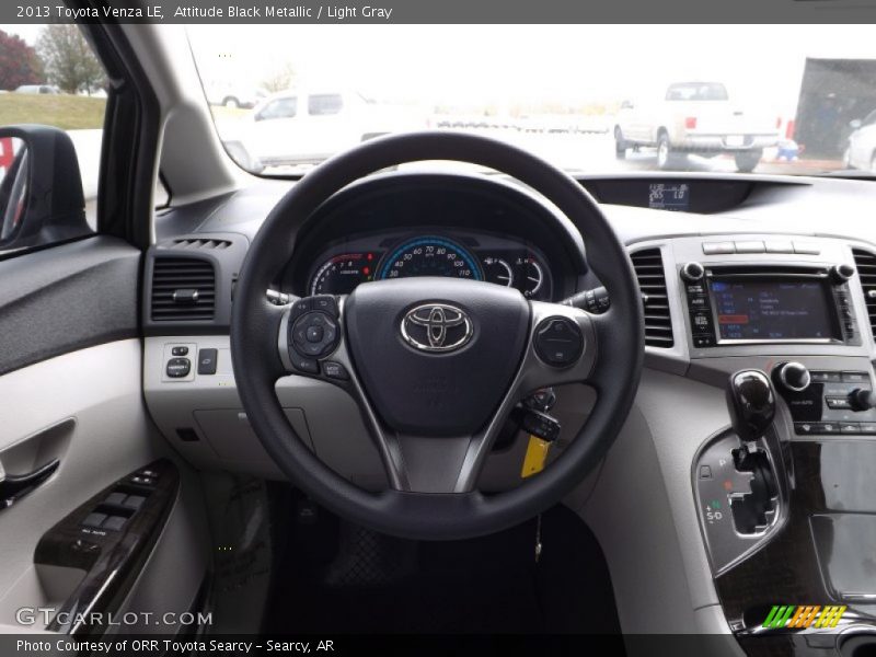 Attitude Black Metallic / Light Gray 2013 Toyota Venza LE