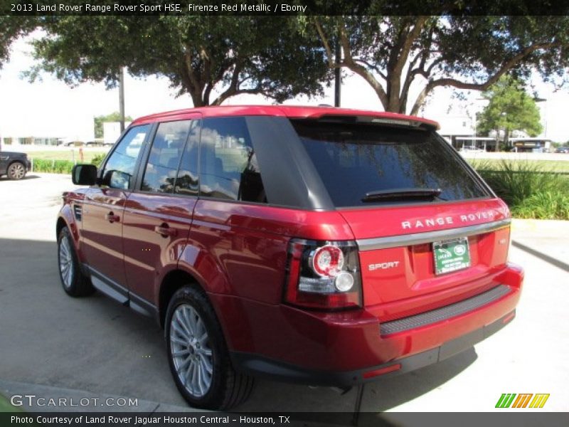 Firenze Red Metallic / Ebony 2013 Land Rover Range Rover Sport HSE