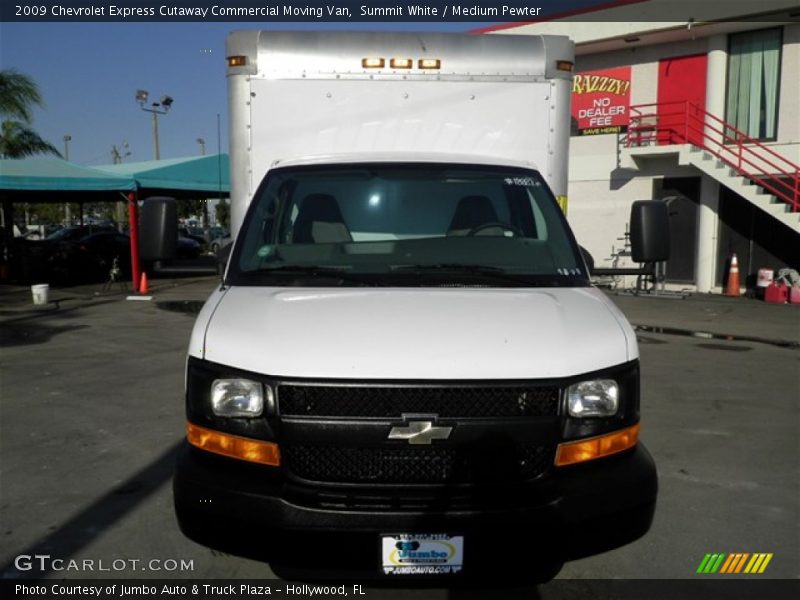 Summit White / Medium Pewter 2009 Chevrolet Express Cutaway Commercial Moving Van