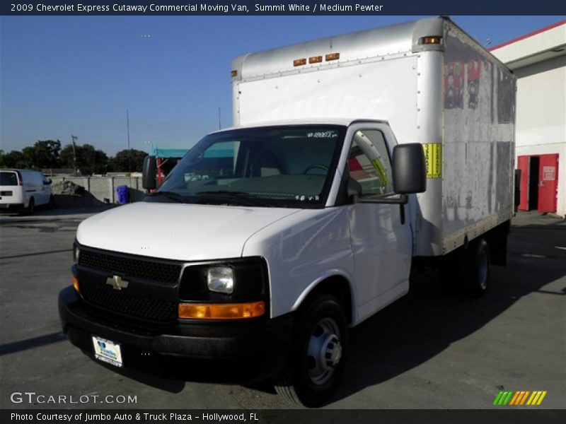 Summit White / Medium Pewter 2009 Chevrolet Express Cutaway Commercial Moving Van