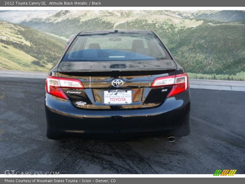 Attitude Black Metallic / Black 2012 Toyota Camry SE
