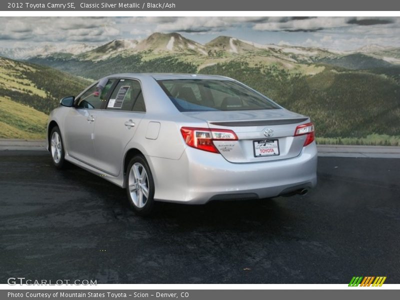 Classic Silver Metallic / Black/Ash 2012 Toyota Camry SE