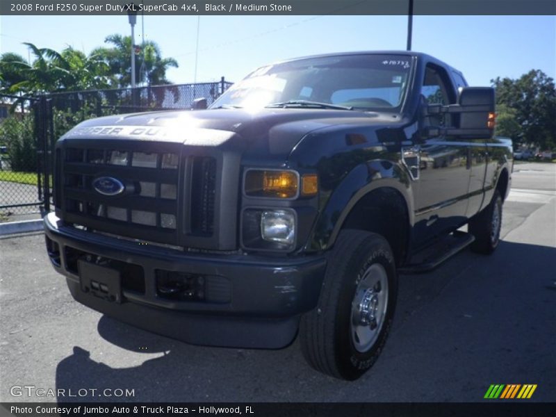 Black / Medium Stone 2008 Ford F250 Super Duty XL SuperCab 4x4