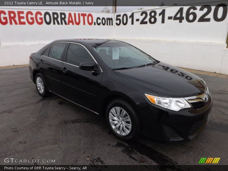 Attitude Black Metallic / Ivory 2012 Toyota Camry LE