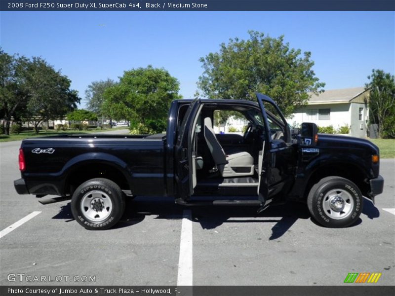Black / Medium Stone 2008 Ford F250 Super Duty XL SuperCab 4x4