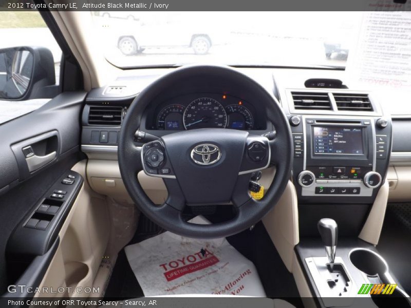 Attitude Black Metallic / Ivory 2012 Toyota Camry LE