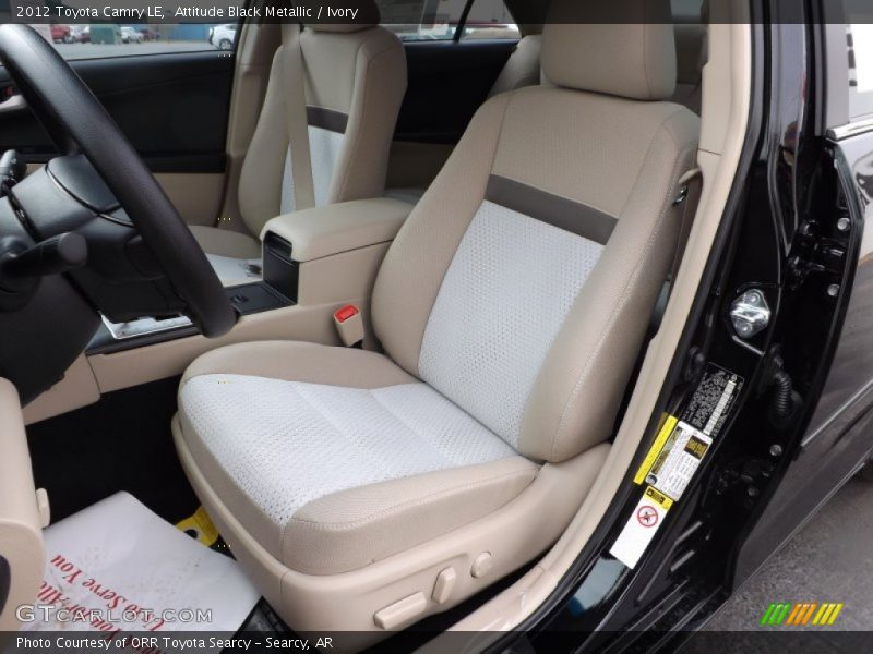 Front Seat of 2012 Camry LE