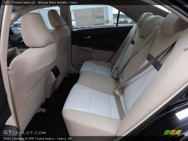 Rear Seat of 2012 Camry LE