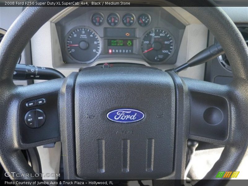 Black / Medium Stone 2008 Ford F250 Super Duty XL SuperCab 4x4