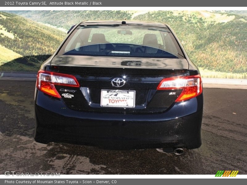 Attitude Black Metallic / Black 2012 Toyota Camry SE
