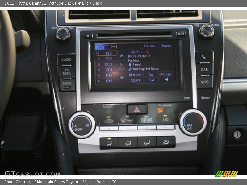 Attitude Black Metallic / Black 2012 Toyota Camry SE