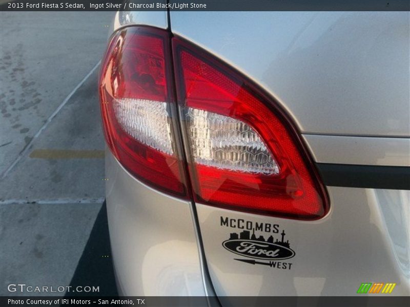 Ingot Silver / Charcoal Black/Light Stone 2013 Ford Fiesta S Sedan