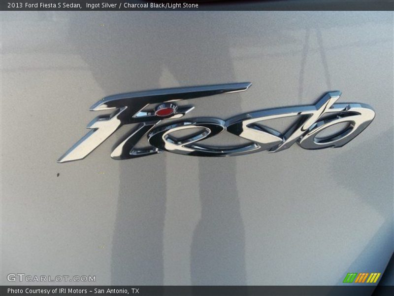 Ingot Silver / Charcoal Black/Light Stone 2013 Ford Fiesta S Sedan