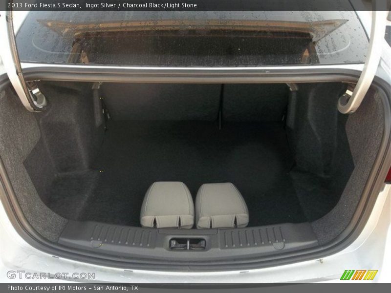 Ingot Silver / Charcoal Black/Light Stone 2013 Ford Fiesta S Sedan