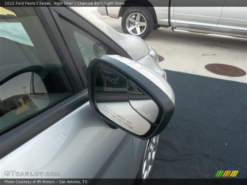 Ingot Silver / Charcoal Black/Light Stone 2013 Ford Fiesta S Sedan