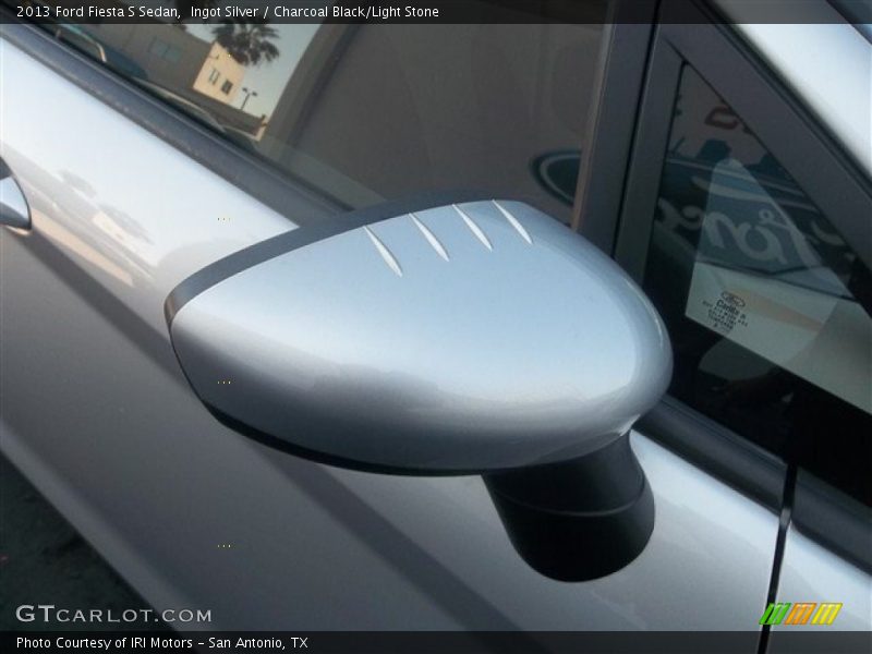 Ingot Silver / Charcoal Black/Light Stone 2013 Ford Fiesta S Sedan
