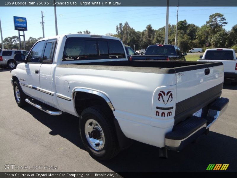 Bright White / Mist Gray 1999 Dodge Ram 2500 ST Extended Cab