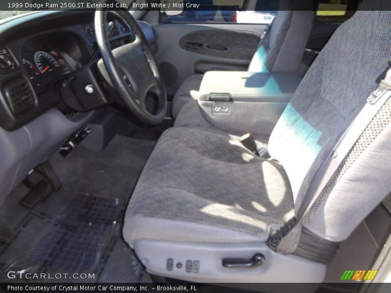 Bright White / Mist Gray 1999 Dodge Ram 2500 ST Extended Cab
