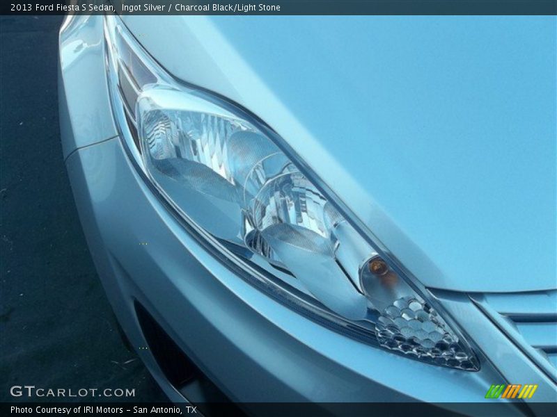Ingot Silver / Charcoal Black/Light Stone 2013 Ford Fiesta S Sedan
