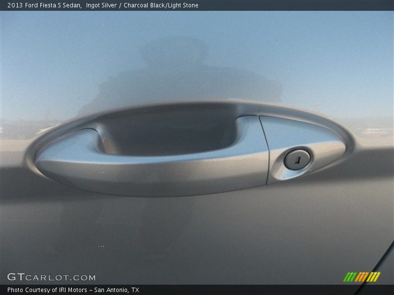 Ingot Silver / Charcoal Black/Light Stone 2013 Ford Fiesta S Sedan