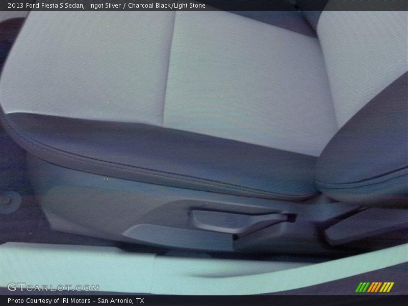 Ingot Silver / Charcoal Black/Light Stone 2013 Ford Fiesta S Sedan
