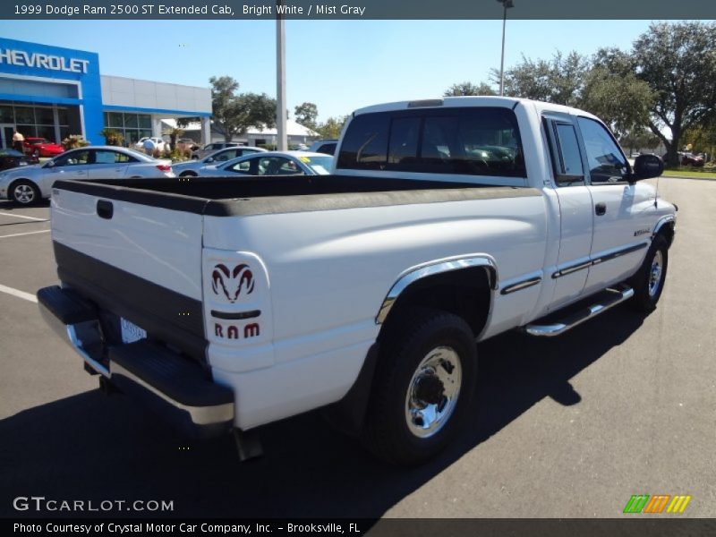 Bright White / Mist Gray 1999 Dodge Ram 2500 ST Extended Cab
