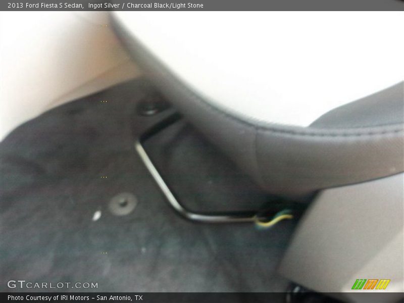 Ingot Silver / Charcoal Black/Light Stone 2013 Ford Fiesta S Sedan