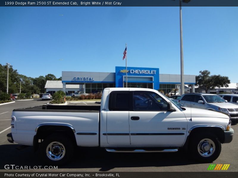 Bright White / Mist Gray 1999 Dodge Ram 2500 ST Extended Cab