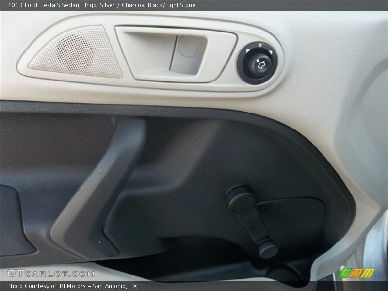 Ingot Silver / Charcoal Black/Light Stone 2013 Ford Fiesta S Sedan