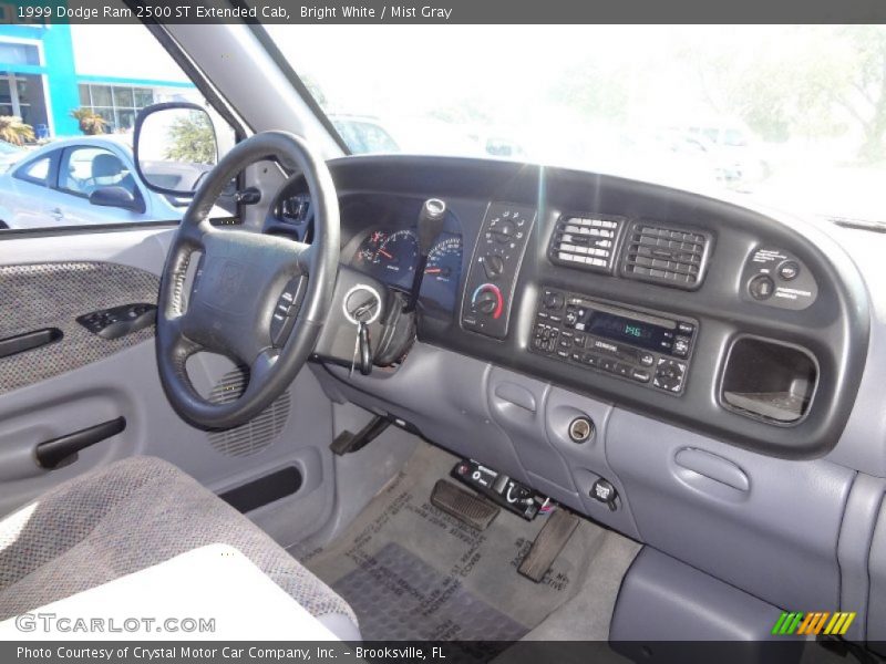 Bright White / Mist Gray 1999 Dodge Ram 2500 ST Extended Cab