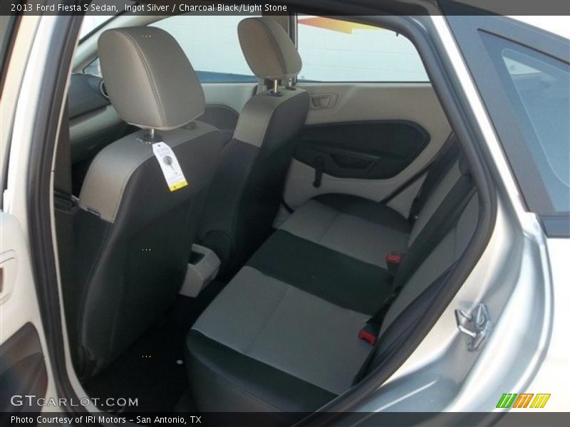 Ingot Silver / Charcoal Black/Light Stone 2013 Ford Fiesta S Sedan
