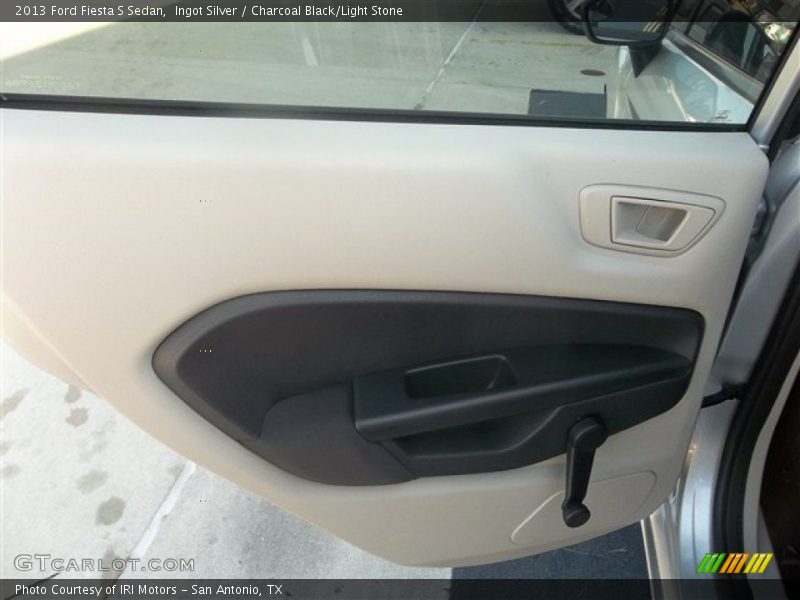 Ingot Silver / Charcoal Black/Light Stone 2013 Ford Fiesta S Sedan