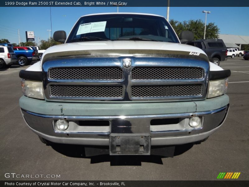 Bright White / Mist Gray 1999 Dodge Ram 2500 ST Extended Cab